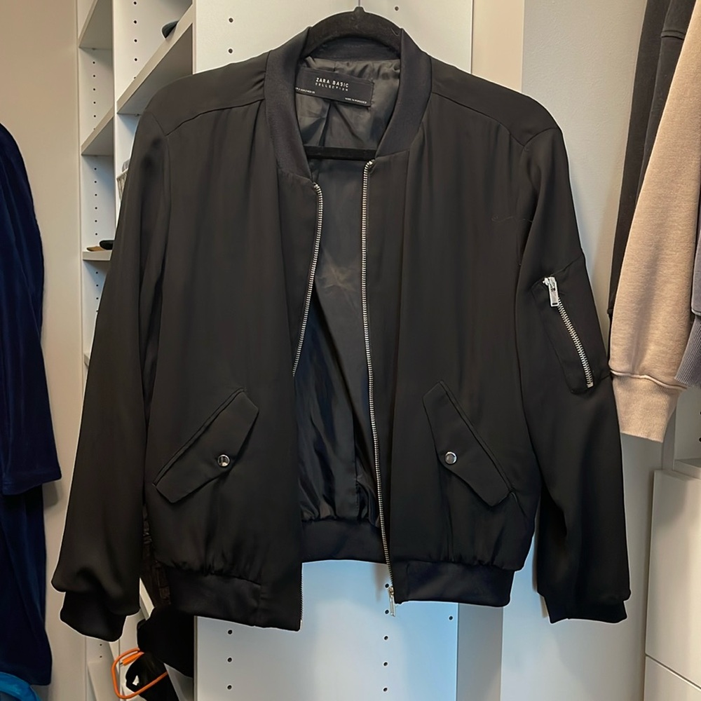 Zara Basic Collection Bomber Jacket